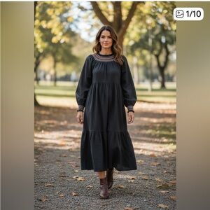 Universal Thread Charcoal Long Sleeve Dress